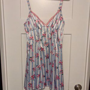 Cute floral striped slip dress